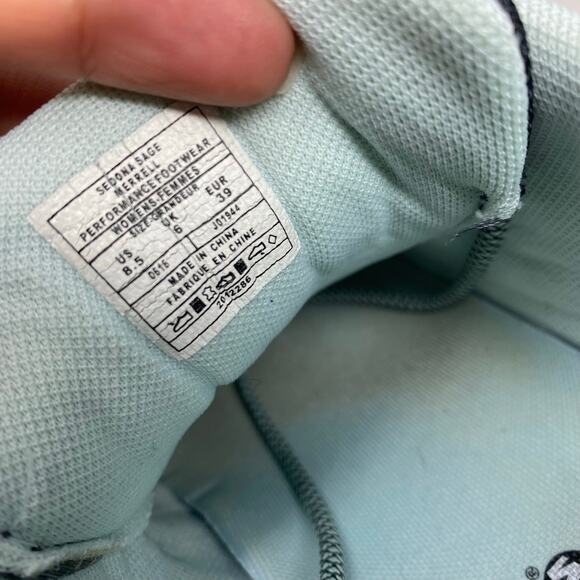 Merrell Mid Sneakers Sedona Sage Green Gray Lace Up Womens Size 8.5 - Picture 7 of 8